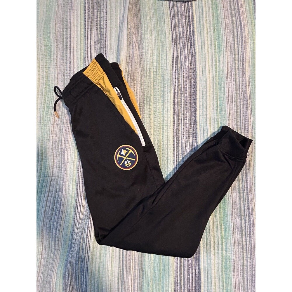 Ultra Game x Denver Nuggets NBA Poly Joggers - Mens Small Black / Yellow